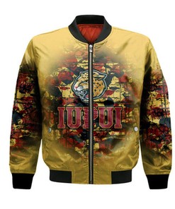 IUPUI Jaguars Bomber Jacket Camouflage Vintage  - NCAA