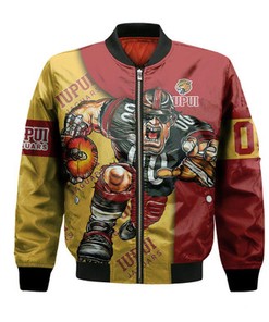 IUPUI Jaguars Bomber Jacket Football Go On - NCAA