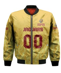 IUPUI Jaguars Bomber Jacket Logo Sport Ombre  - NCAA