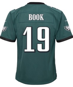 Ian Book 19 Philadelphia Eagles Super Bowl LVII Champions 2 Stars 2 Stars Youth Game Jersey - Black