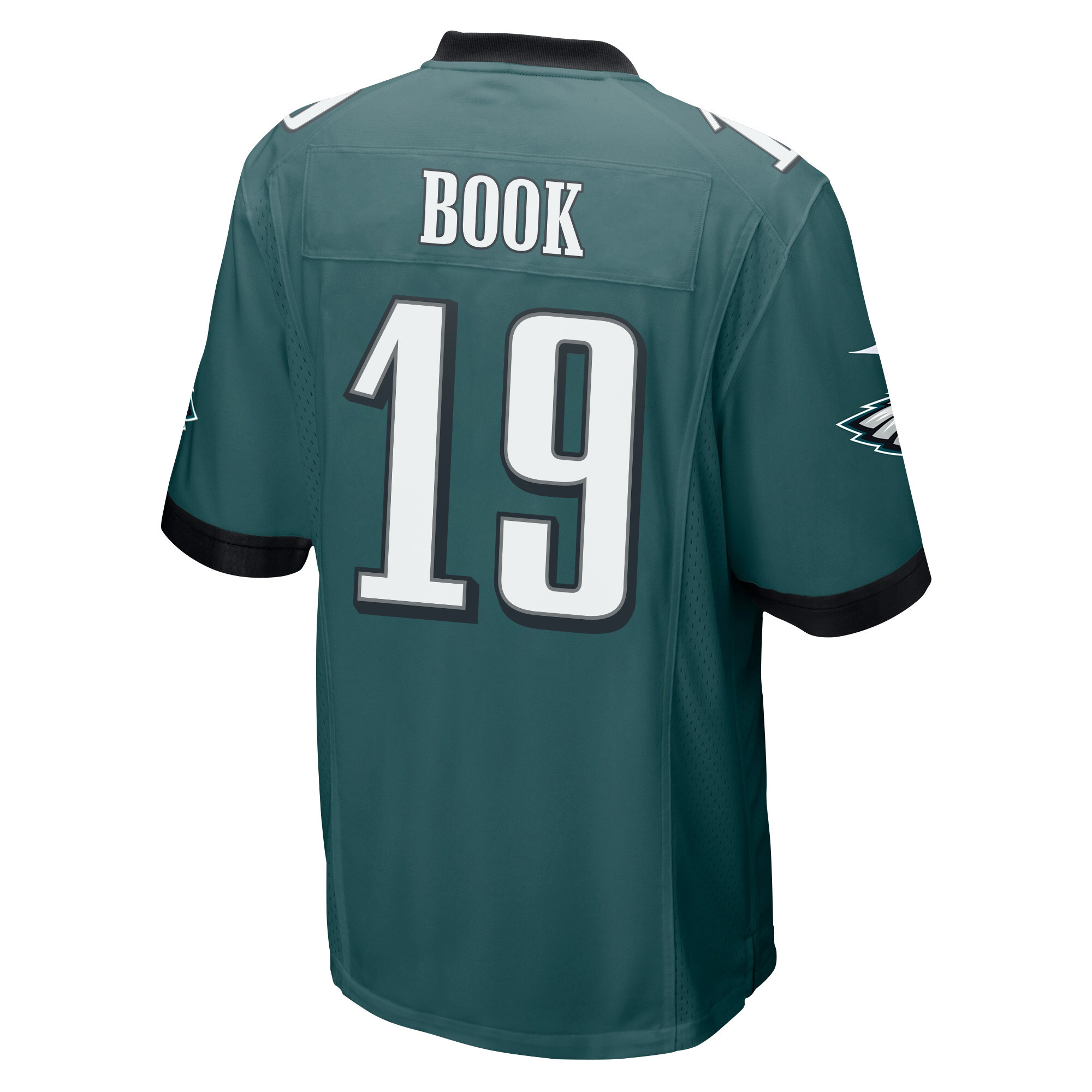 Ian Book 19 Philadelphia Eagles Super Bowl LVII Champions 2 Stars Men Game Jersey - Midnight Green