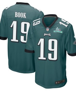 Ian Book 19 Philadelphia Eagles Super Bowl LVII Champions Men Game Jersey - Midnight Green