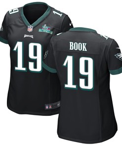 Ian Book 19 Philadelphia Eagles Super Bowl LVII Champions Women Game Jersey - Black