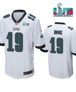 Ian Book 19 Philadelphia Eagles Super Bowl LVII Game Player Men Jersey - White