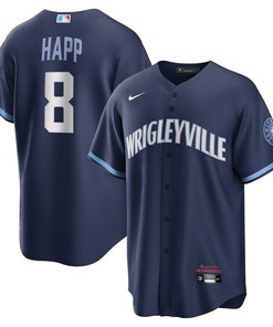 Ian Happ Chicago Cubs 2021 City Connect Replica Player Jersey - Navy Mlb