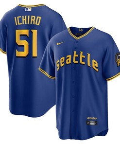 Ichiro Suzuki 51 Seattle Mariners 2023 City Connect Game Jersey - Royal