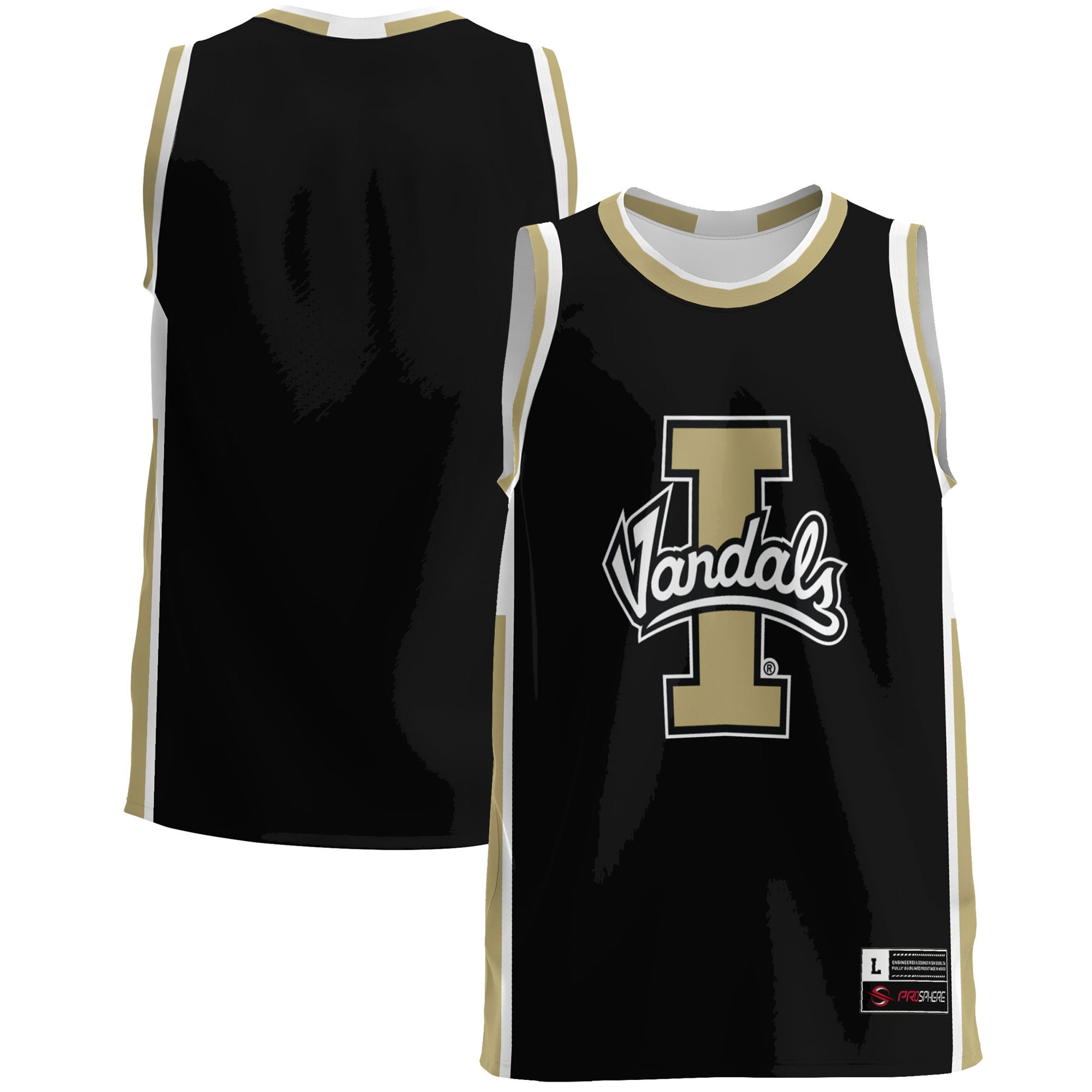 Idaho Vandals Basketball Jersey - Black Ncaa