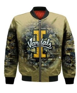 Idaho Vandals Bomber Jacket Camouflage Vintage  - NCAA