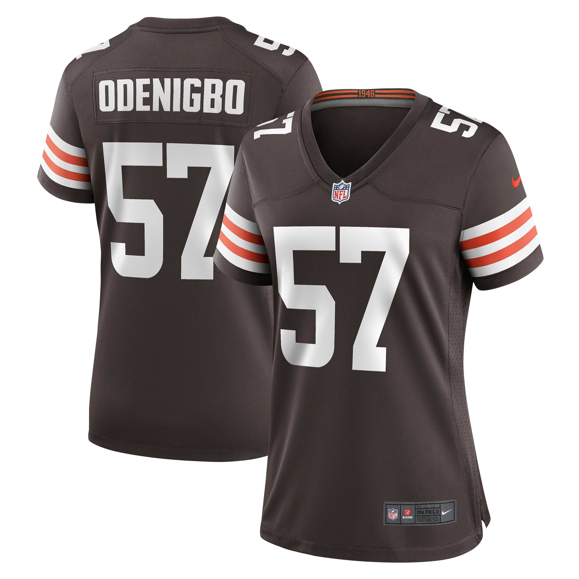 Ifeadi Odenigbo Cleveland Browns Womens Game Jersey - Brown Nfl