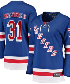 Igor Shesterkin New York Rangers Fanatics Branded Womens Home Breakaway Jersey - Blue Nhl