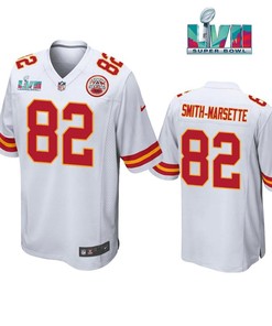 Ihmir Smith Marsette 82 Kansas City Chiefs Super Bowl LVII White Men Game Jersey