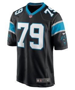 Ikem Ekwonu 79 Carolina Panthers 2022 Draft First Round Pick Game Jersey In Black