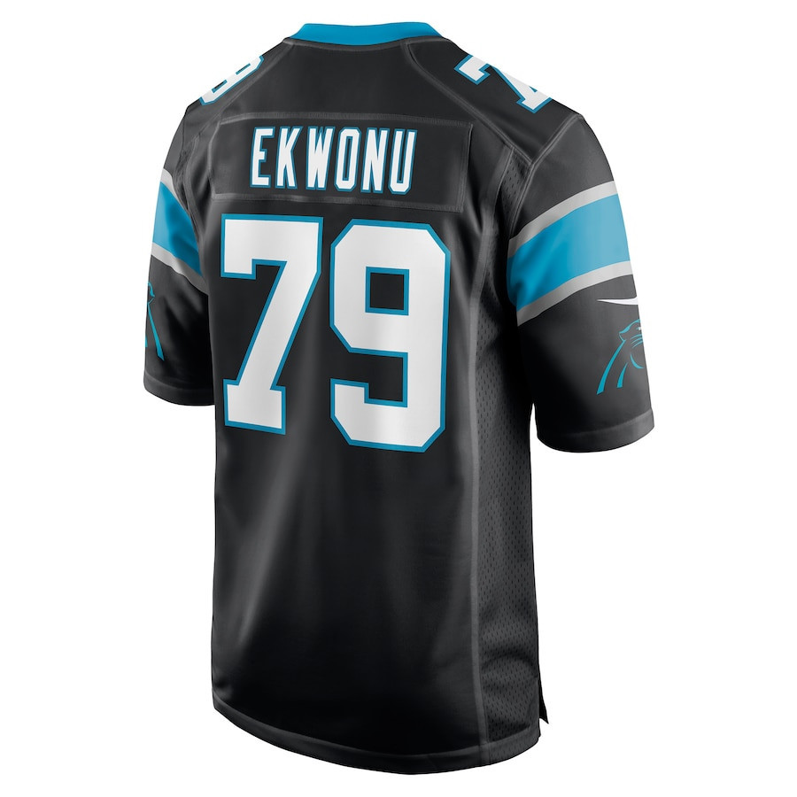 Ikem Ekwonu 79 Carolina Panthers 2022 Draft First Round Pick Game Jersey In Black