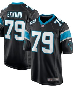 Ikem Ekwonu Carolina Panthers 2022 Nfl Draft First Round Pick Game Jersey - Black