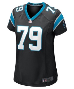 Ikem Ekwonu Carolina Panthers Women's Player Game Jersey - Black