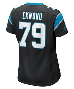Ikem Ekwonu Carolina Panthers Women's Player Game Jersey - Black