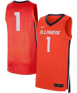Illinois Fighting Illini 1 Men Jersey - Orange