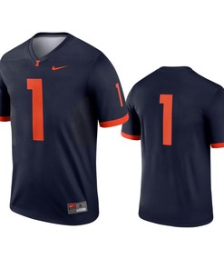Illinois Fighting Illini #1 Navy Legend College Football Jersey