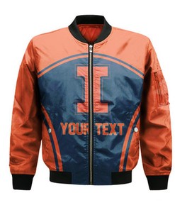 Illinois Fighting Illini Bomber Curve Style Sport- NCAA