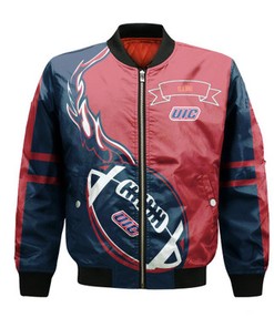 Illinois Fighting Illini Bomber Jacket Flame Ball - NCAA
