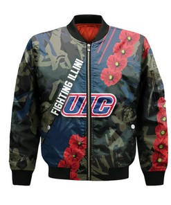 Illinois Fighting Illini Bomber Sport Style Keep Go on- NCAA