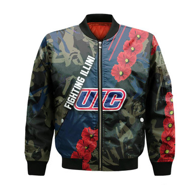 Illinois Fighting Illini Bomber Sport Style Keep Go on- NCAA