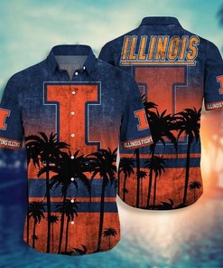 Illinois Fighting Illini Hawaiian Shirt Men Women