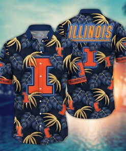 Illinois Fighting Illini NCAA Flower Hawaii Shirt For Fans Ver 20