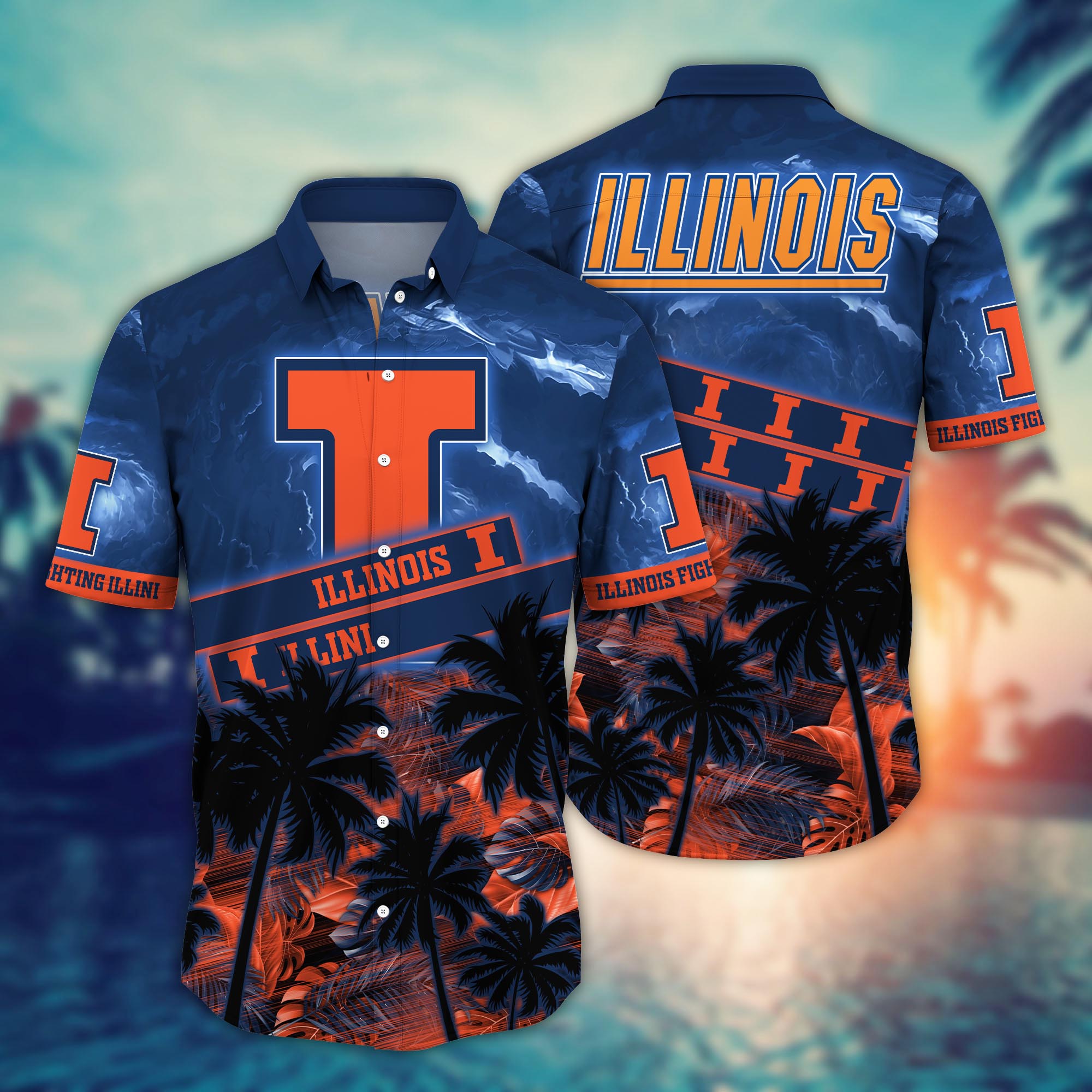 Illinois Fighting Illini NCAA Flower Hawaii Shirt For Fans Ver 21