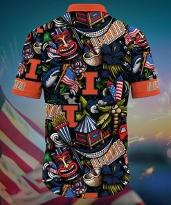 Illinois Fighting Illini NCAA Flower Hawaii Shirt For Fans Ver 24