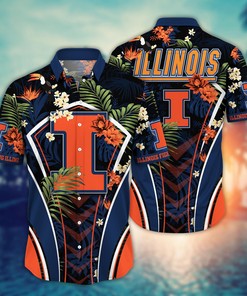Illinois Fighting Illini NCAA Flower Hawaii Shirt For Fans Ver 31