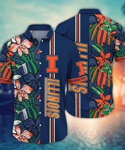 Illinois Fighting Illini NCAA Flower Hawaii Shirt For Fans Ver 34