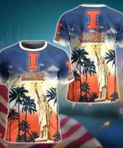 Illinois Fighting Illini NCAA Flower Hawaii Shirt For Fans Ver 36