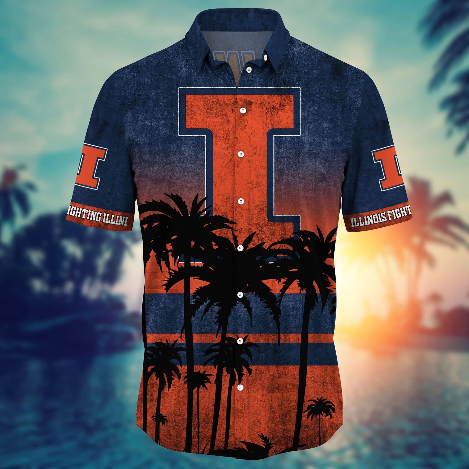 Illinois Fighting Illini NCAA Hawaiian Shirt