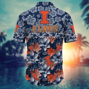 Illinois Fighting Illini NCAA Hawaiian Shirt Gift For Fan
