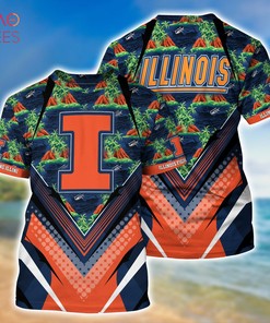 Illinois Fighting Illini Summer Hawaiian Shirts for Fans