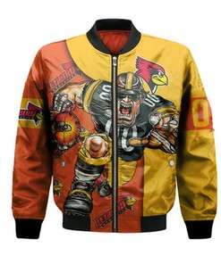 Illinois State Redbirds Bomber Jacket Football Go On - NCAA