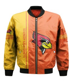 Illinois State Redbirds Bomber Jacket Half Style - NCAA