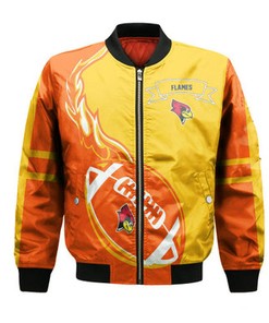 Illinois-Chicago Flames Bomber Jacket Flame Ball - NCAA