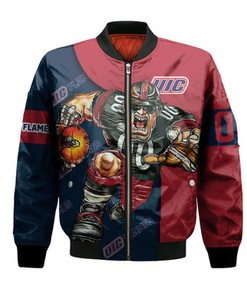 Illinois-Chicago Flames Bomber Jacket Football Go On - NCAA