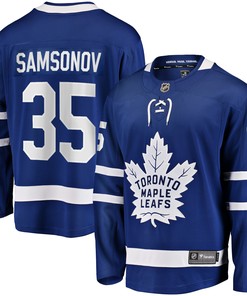 Ilya Samsonov Toronto Maple Leafs Fanatics Branded Home Breakaway Player Jersey - Blue Nhl
