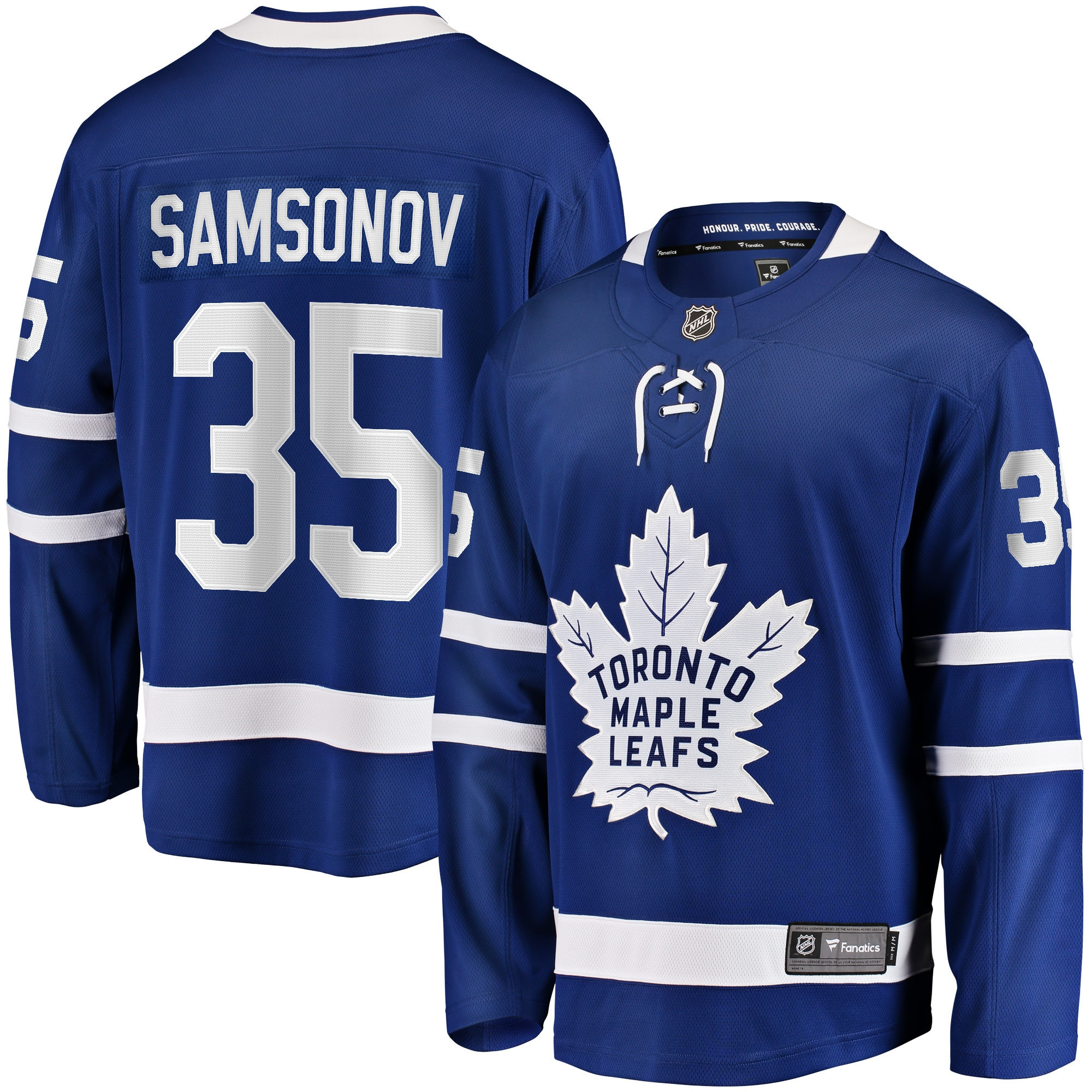 Ilya Samsonov Toronto Maple Leafs Fanatics Branded Home Breakaway Player Jersey - Blue Nhl