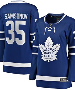 Ilya Samsonov Toronto Maple Leafs Fanatics Branded Womens Home Breakaway Player Jersey - Blue Nhl