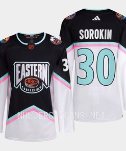 Ilya Sorokin 30 New York Islanders Black Jersey 2023 All-Star Eastern Conference