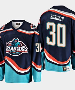 Ilya Sorokin 30 New York Islanders Navy Reverse Retro 2.0 Jersey 2022-23