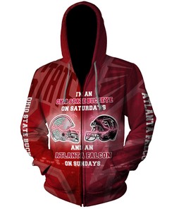 I'm An Ohio State Buckeyes On Saturdays And An Atlanta Falcons On Sundays 3D Hoodie