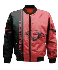 Incarnate Word Cardinals Bomber Jacket Half Style - NCAA