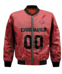 Incarnate Word Cardinals Bomber Jacket Logo Sport Ombre  - NCAA