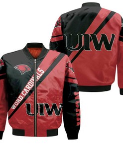 Incarnate Word Cardinals Logo Bomber Jacket Cross Style - NCAA