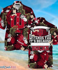 Indiana Hoosiers Beach Hawaiian Shirt This Flag Offends You